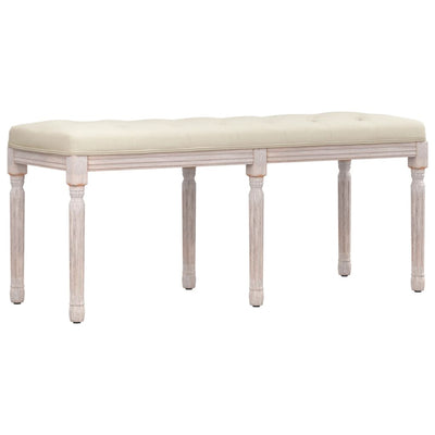 Bench 110x40x49 cm Linen Payday Deals