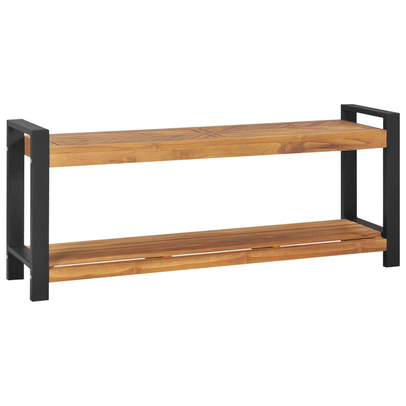 Bench 120 cm Solid Teak Wood Payday Deals