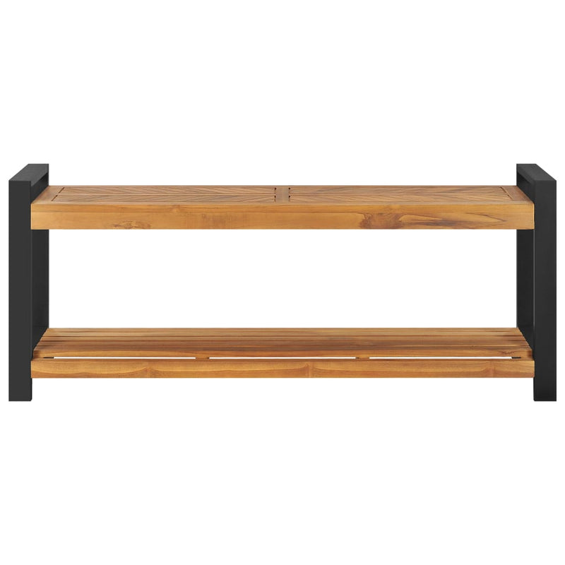 Bench 120 cm Solid Teak Wood Payday Deals