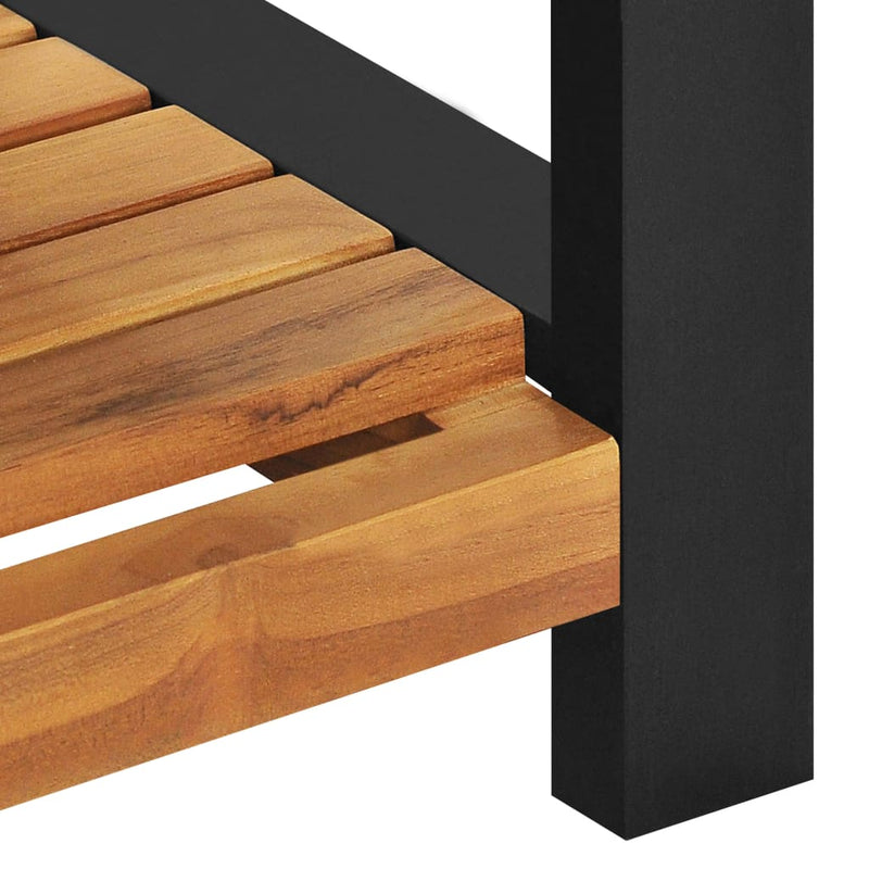 Bench 120 cm Solid Teak Wood Payday Deals