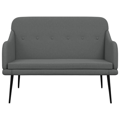 Bench Dark Grey 110x76x80 cm Fabric Payday Deals