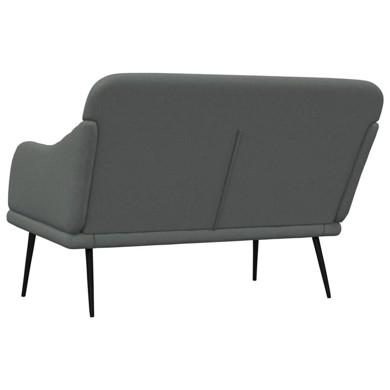 Bench Dark Grey 110x76x80 cm Fabric Payday Deals