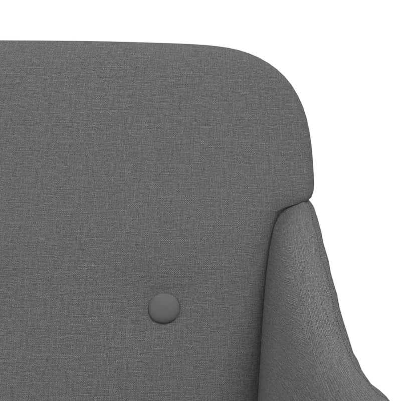 Bench Dark Grey 110x76x80 cm Fabric Payday Deals