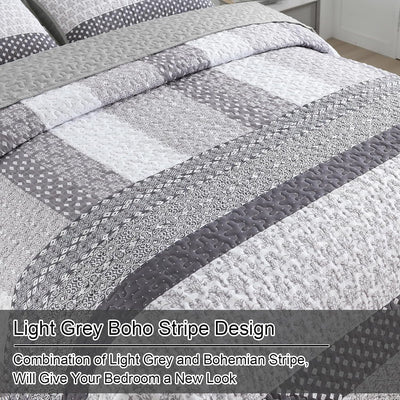 Bespoke Quilted Bedspread and Pillowcases Set: Tailored Luxury for Your Home - Queen size Payday Deals