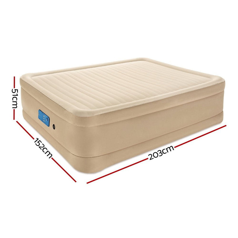 Bestway Air Bed Inflatable Mattress Fortech Built-in AC Pump Home Sleeping Payday Deals