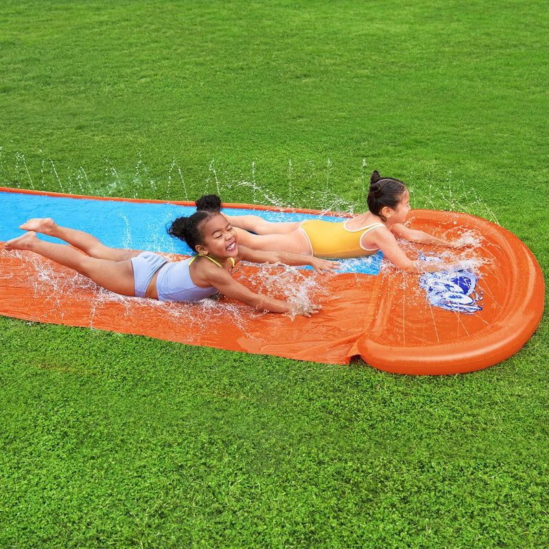 Bestway Inflatable Water Slip Slide Double Kids Splash Toy Outdoor Play 4.88M Payday Deals