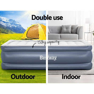 Bestway Mattress Air Bed Single Size 51CM Inflatable Camping Beds Home Outdoor Payday Deals