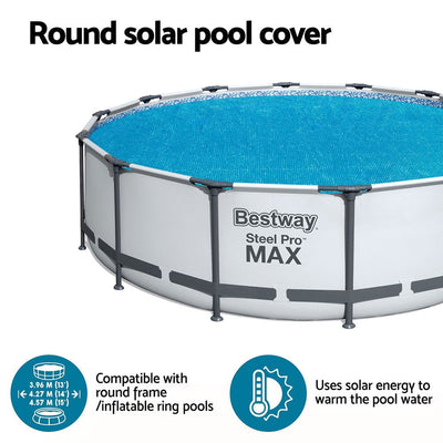 Bestway Pool Cover Solar Fits 4.17m Round Above Ground Swimming Pool Blanket Payday Deals