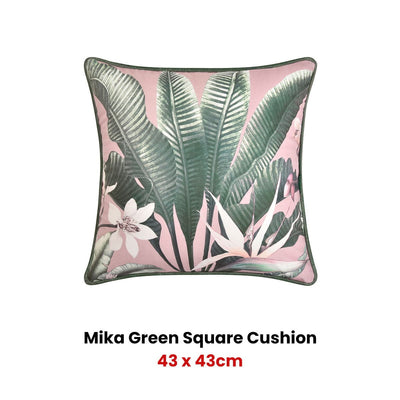 Bianca Mika Square Green Velvet Cushion Payday Deals