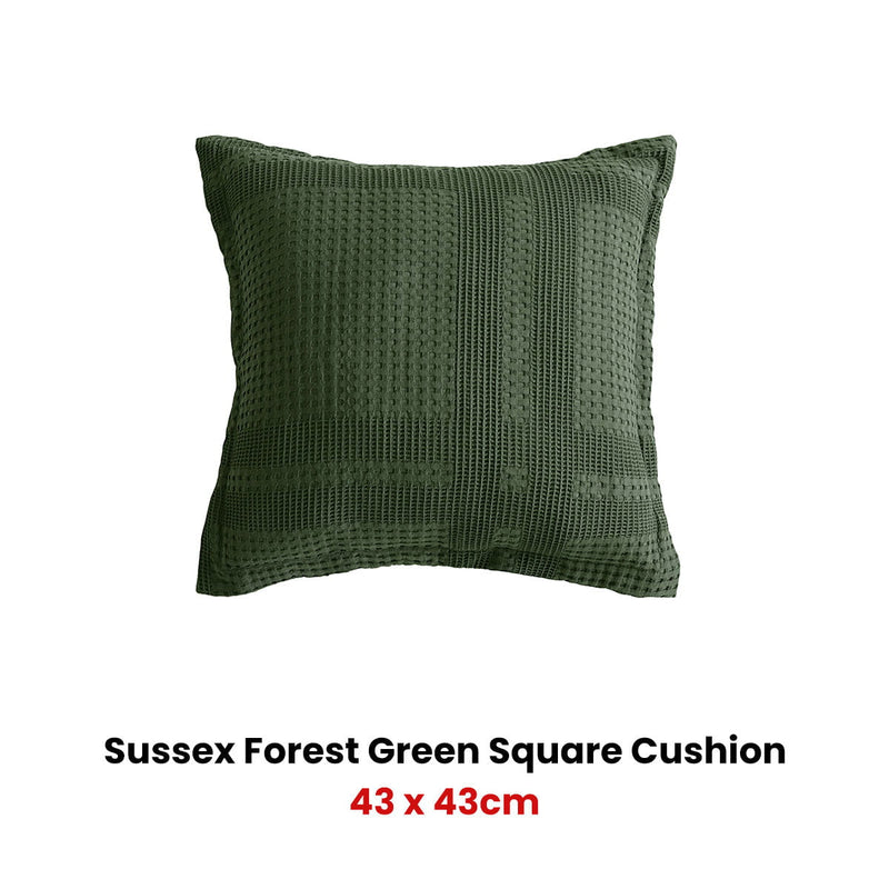 Bianca Sussex Square Forest Greenn Filled Cushion Payday Deals
