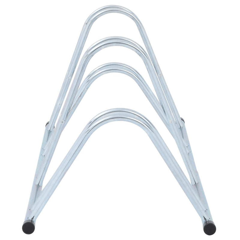 Bicycle Stand for 4 Bikes Floor Freestanding Galvanised Steel Payday Deals