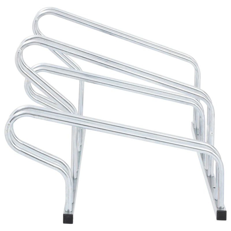 Bicycle Stand for 4 Bikes Floor Freestanding Galvanised Steel Payday Deals