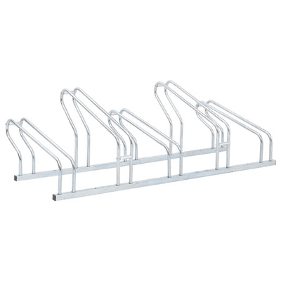 Bicycle Stand for 5 Bikes Floor Freestanding Galvanised Steel Payday Deals