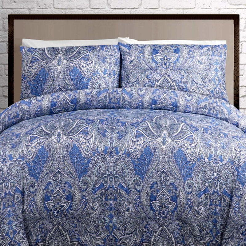 Big Sleep Kingston Blue Quilt Cover Set Double Payday Deals