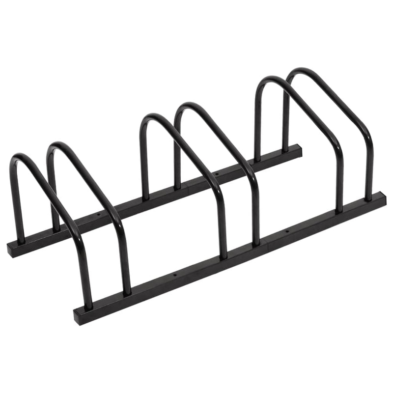 Bike Rack for 3 Bikes Black Steel Payday Deals