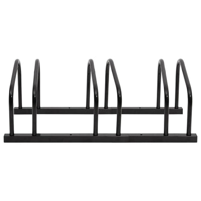 Bike Rack for 3 Bikes Black Steel Payday Deals