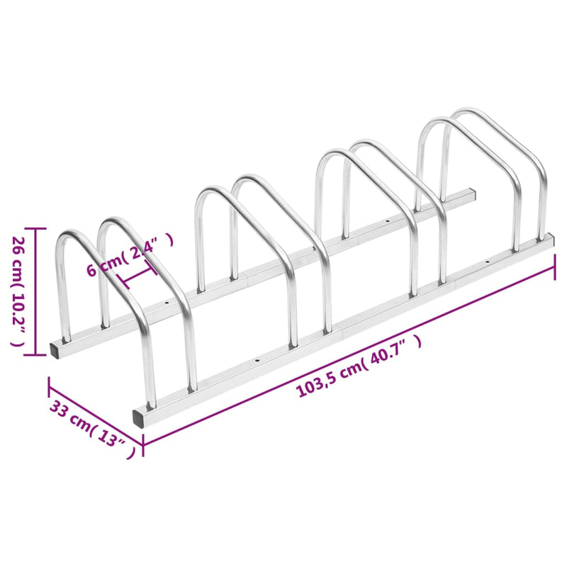 Bike Rack for 4 Bikes Galvanised Steel Payday Deals