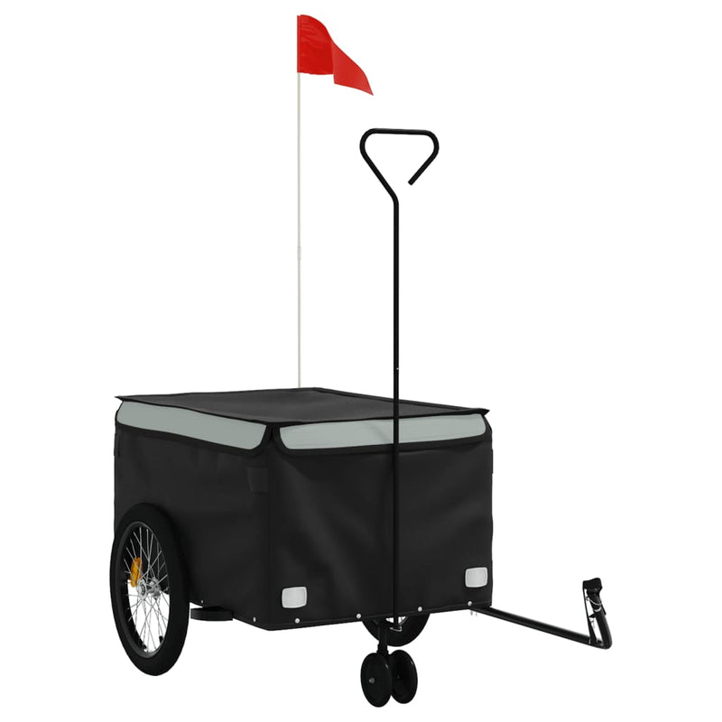 Bike Trailer Black and Grey 45 kg Iron Payday Deals