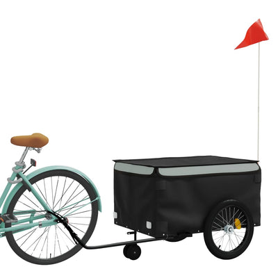 Bike Trailer Black and Grey 45 kg Iron Payday Deals
