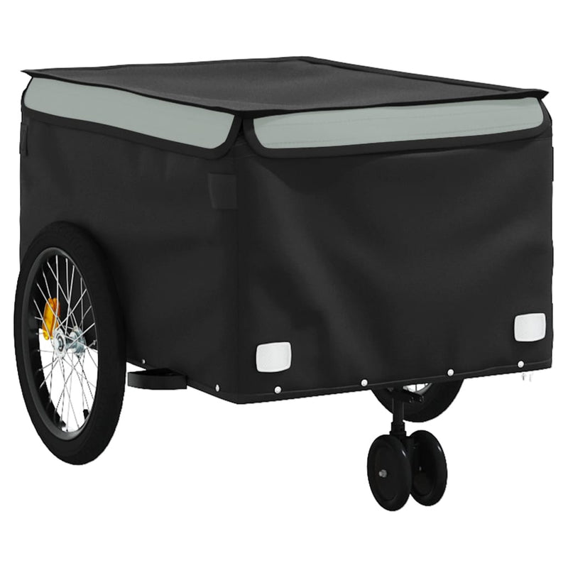 Bike Trailer Black and Grey 45 kg Iron Payday Deals