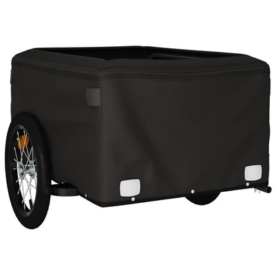 Bike Trailer Black and Yellow 45 kg Iron Payday Deals