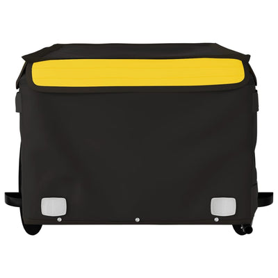 Bike Trailer Black and Yellow 45 kg Iron Payday Deals