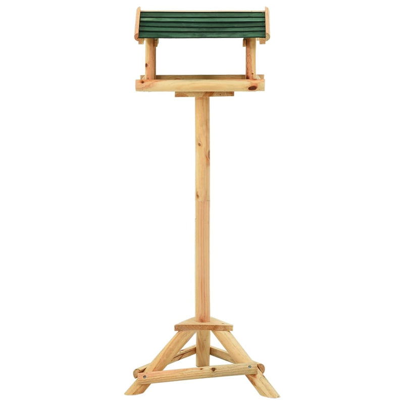 Bird Feeder with Stand 37x28x100 cm Solid Fir Wood Payday Deals