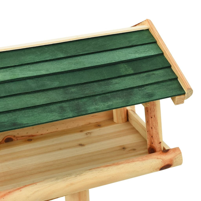 Bird Feeder with Stand 37x28x100 cm Solid Fir Wood Payday Deals