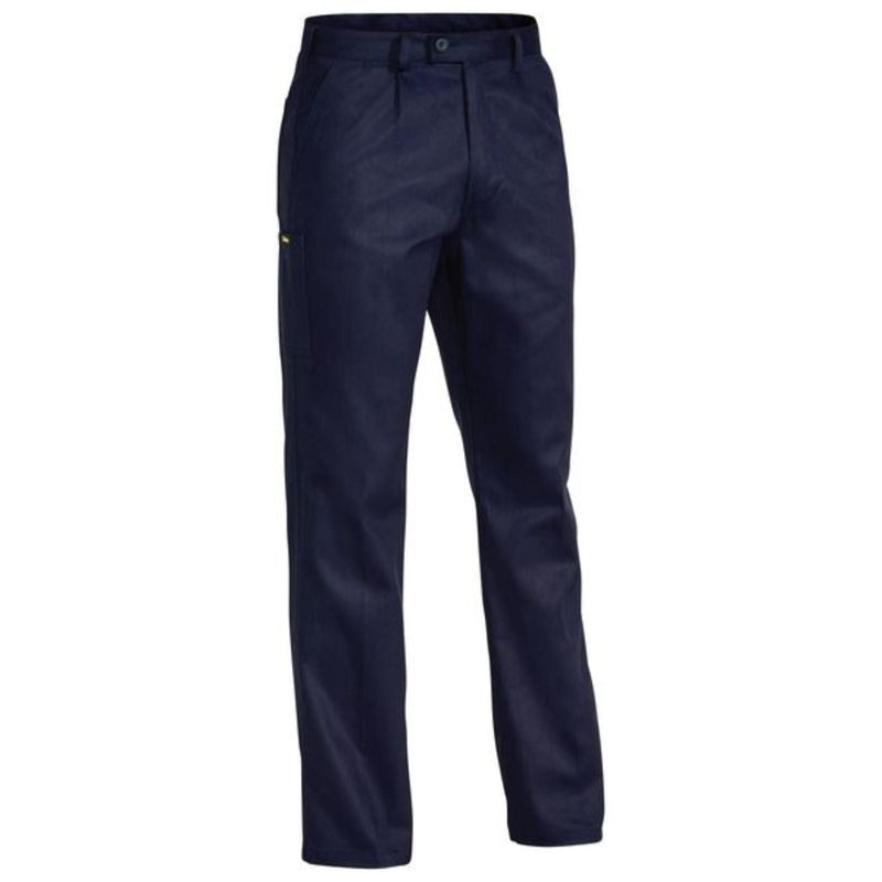 Bisley BP6007 Cotton Drill Pants Trousers Workwear - Navy - 107 Stout Payday Deals