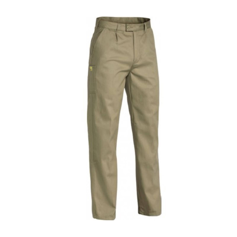 Bisley Mens Insect Protection Drill Work Pants Trousers - Khaki - 112cm Payday Deals