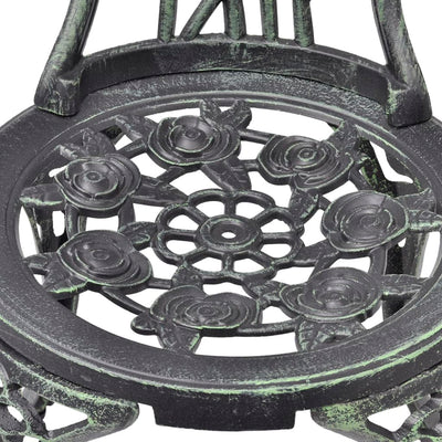 Bistro Chairs 2 pcs Cast Aluminium Green Payday Deals