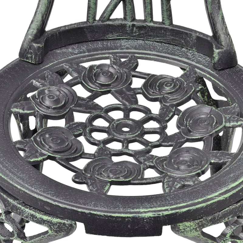 Bistro Chairs 2 pcs Cast Aluminium Green Payday Deals
