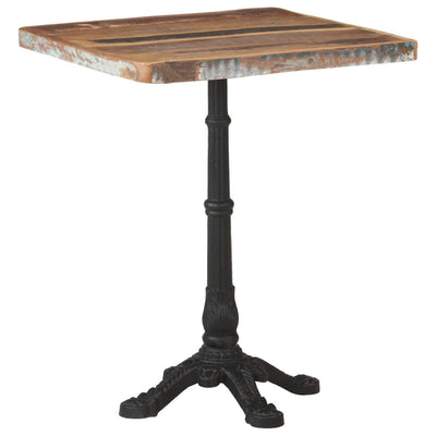 Bistro Table 60x60x76 cm Solid Reclaimed Wood Payday Deals