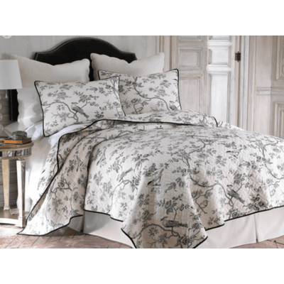 Black Forest 100% Cotton Quilted 3 pcs Bedspread Coverlet Set Super King