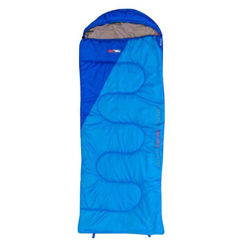 BlackWolf Solstice Jumbo 300 Sleeping Bag Hiking Outdoor - Ocean/Blue Payday Deals