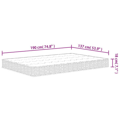 Bonnell Spring Mattress Medium 137x190 cm Payday Deals