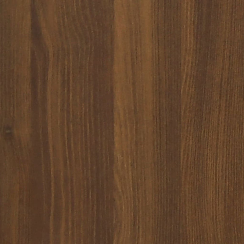 Book Cabinet Brown Oak 60x33x70.5 cm Engineered Wood and Steel Payday Deals