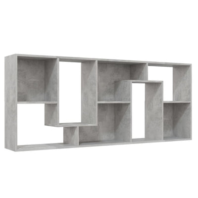 Book Cabinet Concrete Grey 67x24x161 cm Engineered Wood Payday Deals
