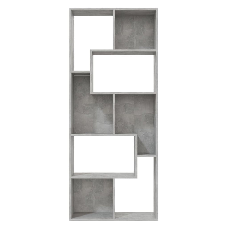 Book Cabinet Concrete Grey 67x24x161 cm Engineered Wood Payday Deals