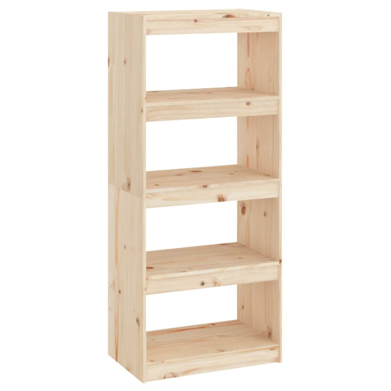 Book Cabinet/Room Divider 60x30x135.5 cm Solid Wood Pine Payday Deals