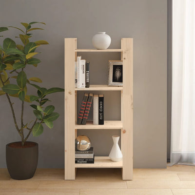 Book Cabinet/Room Divider 60x35x125 cm Solid Wood Payday Deals