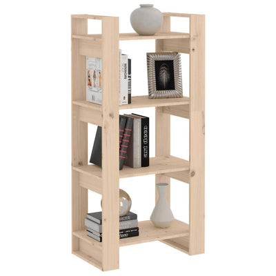 Book Cabinet/Room Divider 60x35x125 cm Solid Wood Payday Deals