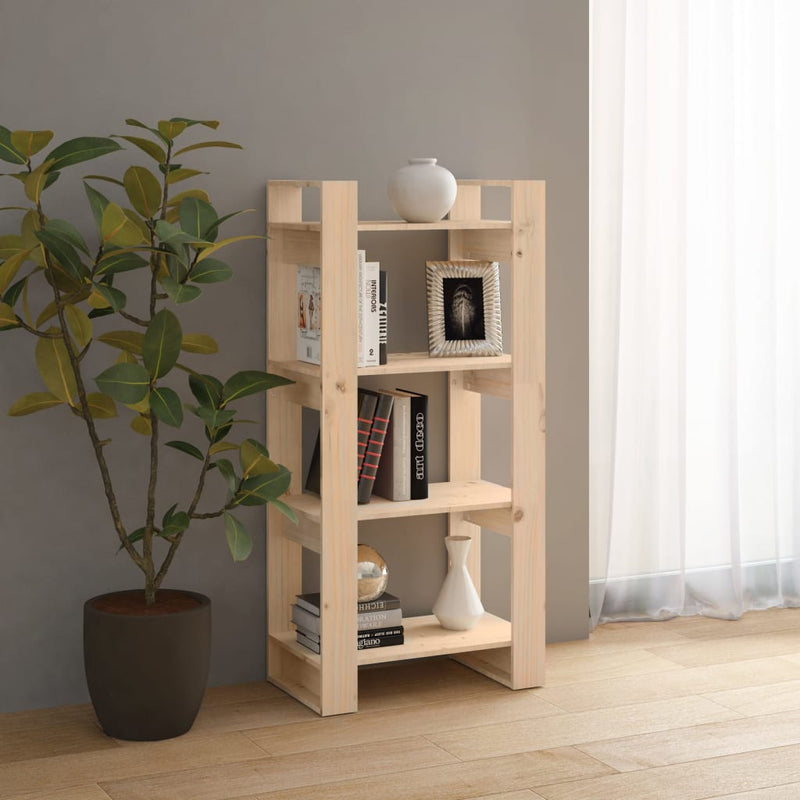 Book Cabinet/Room Divider 60x35x125 cm Solid Wood Payday Deals