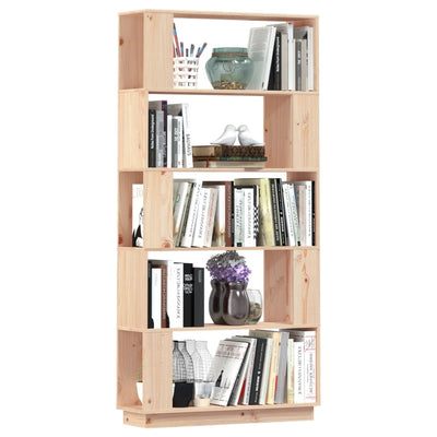 Book Cabinet/Room Divider 80x25x163.5 cm Solid Wood Pine Payday Deals