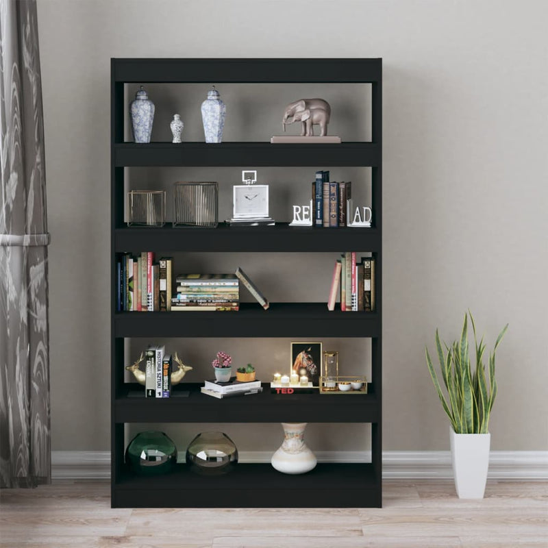 Book Cabinet/Room Divider Black 100x30x166 cm Payday Deals