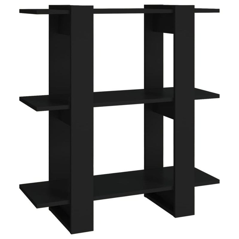 Book Cabinet/Room Divider Black 80x30x87 cm Payday Deals