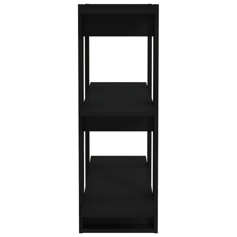 Book Cabinet/Room Divider Black 80x30x87 cm Payday Deals
