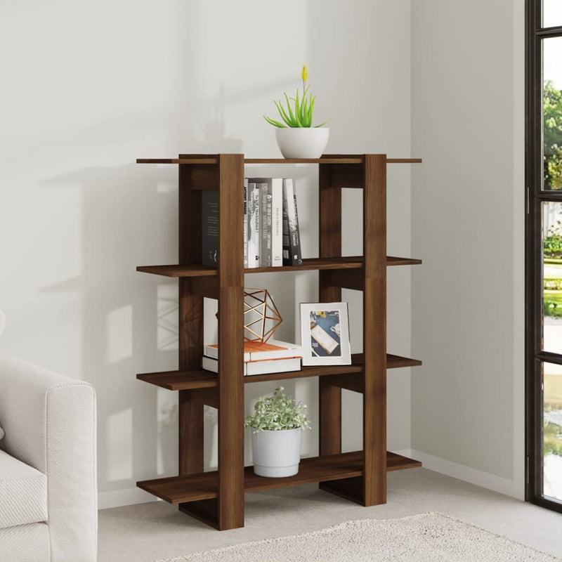 Book Cabinet/Room Divider Brown Oak 100x30x123.5 cm Payday Deals