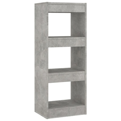Book Cabinet/Room Divider Concrete Grey 40x30x103 cm Engineered Wood Payday Deals