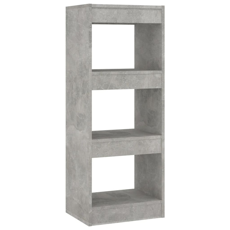 Book Cabinet/Room Divider Concrete Grey 40x30x103 cm Engineered Wood Payday Deals